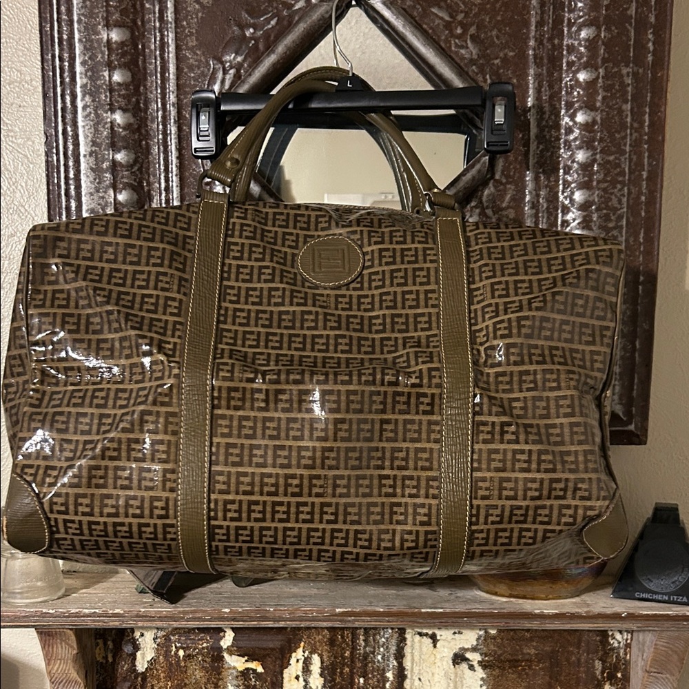 Fendi Brown FF Monogram Duffel Bag